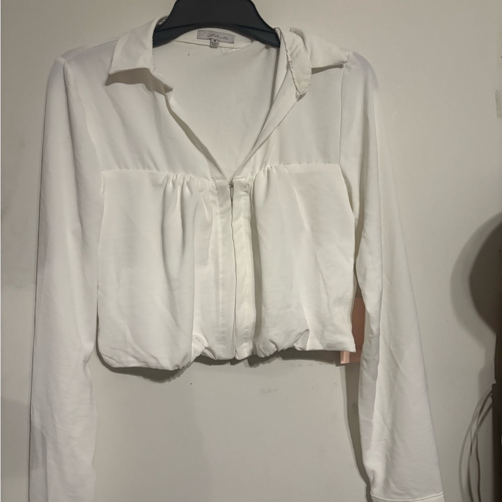 Chic White Women's Blouse